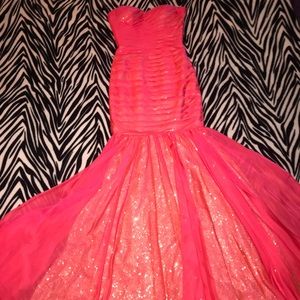 Mermaid Style Sequined Gown